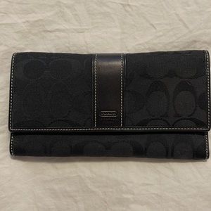 Coach black wallet